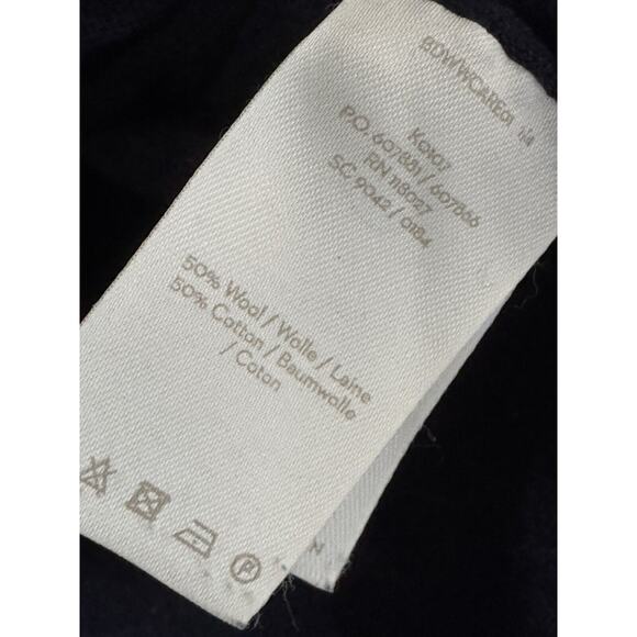 Boden XL Navy Blue Wool Cotton Crewneck sweater Classic #4726 - Picture 8 of 9